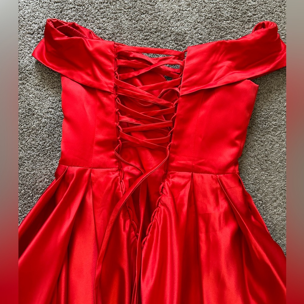 Off the shoulder prom dress - Picture 3 of 15